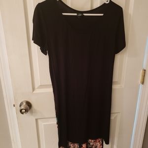 Black hi low t shirt